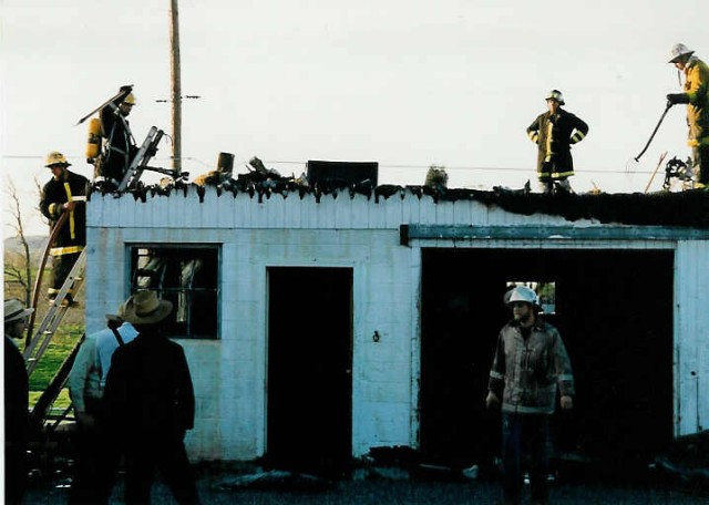 Small barn Fire on Mount Pleasant Road... 4/22/94